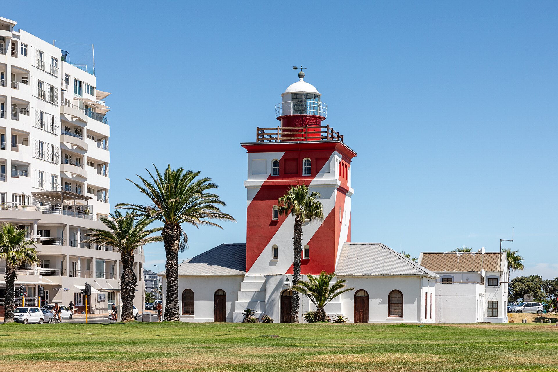 Green Point Lighthouse on the Mouille Point seafront